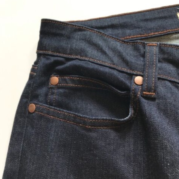 Eileen Fisher Skinny Ankle Stretch Jeans Denim Womens 0 Blue Dark Wash Organic - Picture 4 of 10